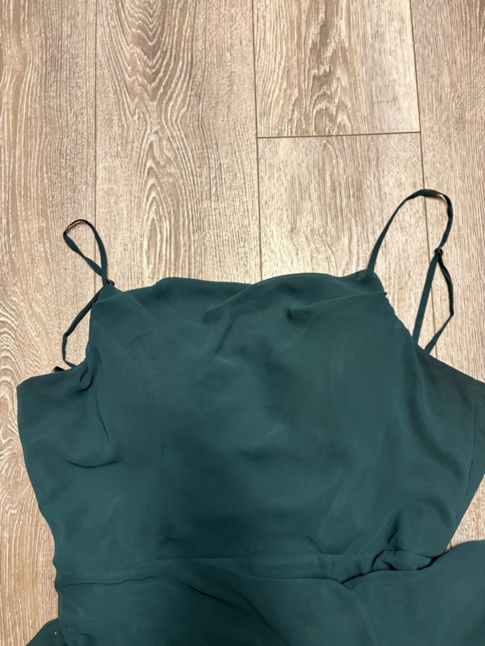 Kennedy blue Felicity Bridesmaid dress in forest green - Picture 9 of 12